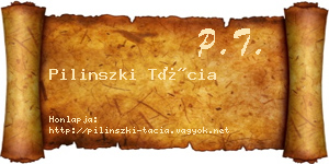 Pilinszki Tácia névjegykártya